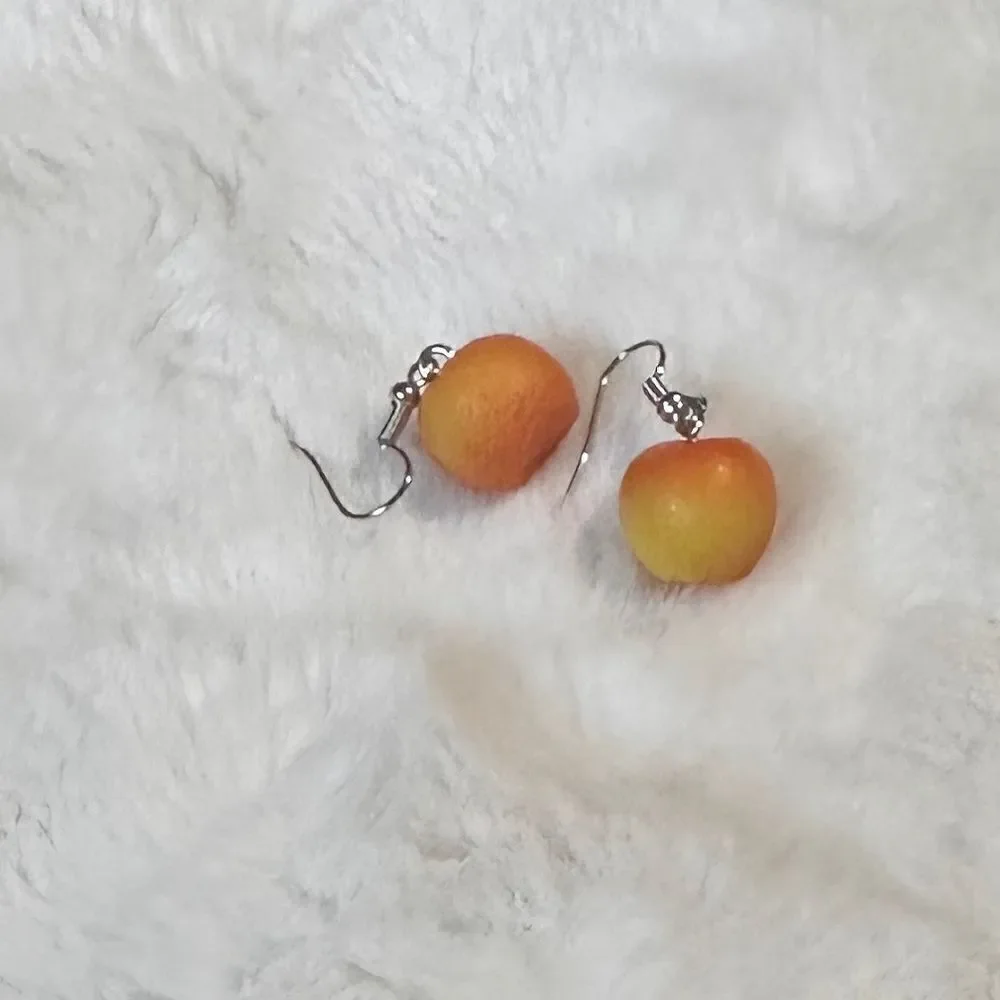 ORANGE women's earrings/ kids